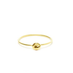Small Nugget Plain Stacking Ring