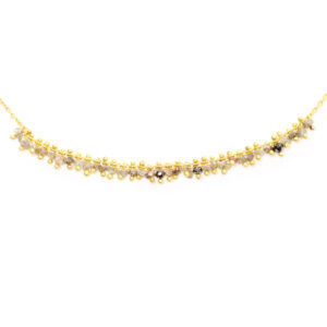 Black & Grey Diamond Necklace