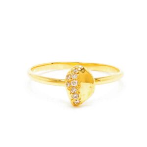Stacking Medium White Diamond Ring