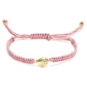Antique Pink White Diamond Friendship Bracelet