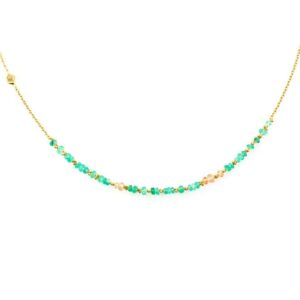 Small Emerald Story Necklace